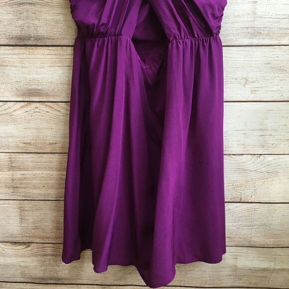 AMOUR VERT IVONNE DRESS IN PURPLE SILK - Picture 2 of 11